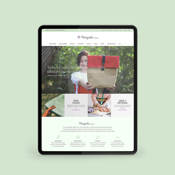 diseño tienda online pangala